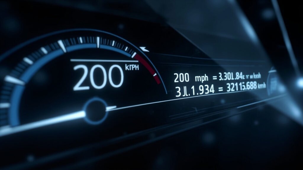 Conversion de 200 mph en km/h expliquée