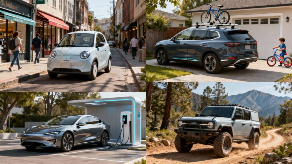 Choisir sa première voiture électrique selon son usage without any text