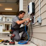 Installer une borne de recharge en maison individuelle : étapes et budget without any text