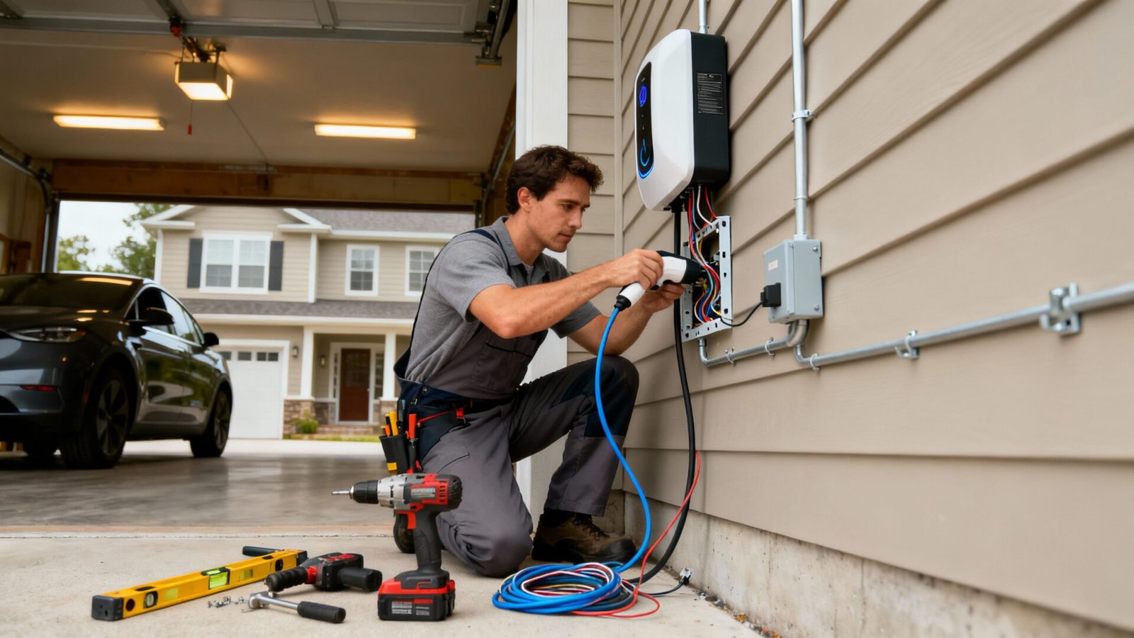 Installer une borne de recharge en maison individuelle : étapes et budget