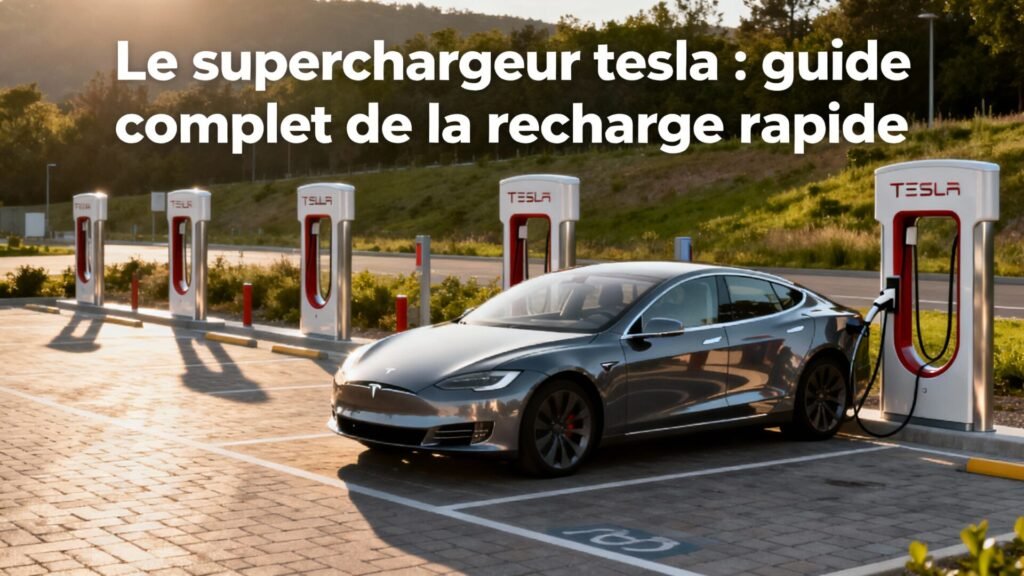 Le superchargeur tesla : guide complet de la recharge rapide with text
