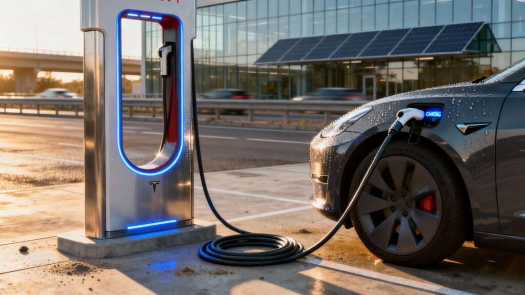 Le superchargeur tesla : guide complet de la recharge rapide without any text