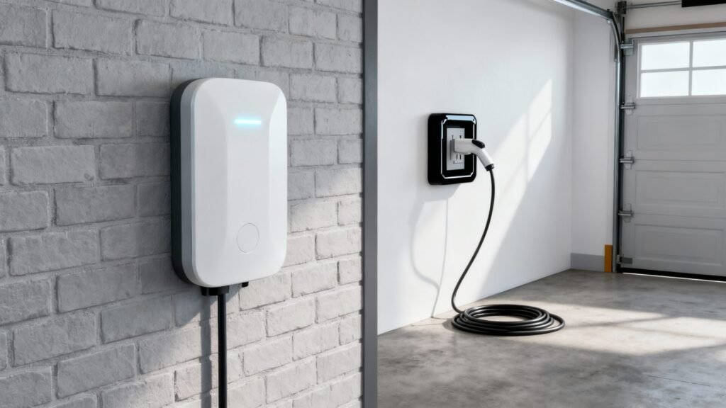 Recharge à domicile : choisir entre wallbox et prise renforcée without any text