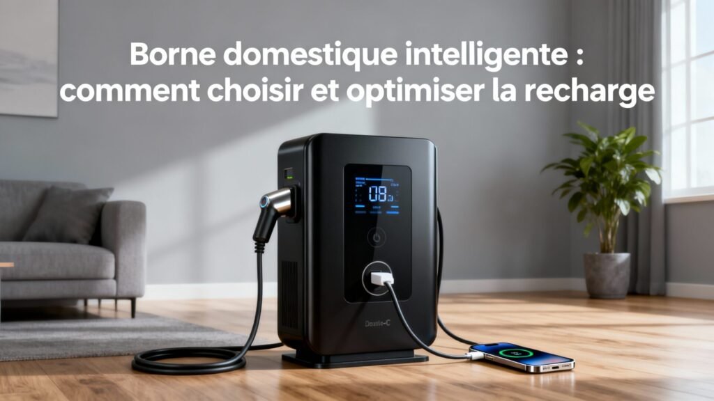 Borne domestique intelligente : comment choisir et optimiser la recharge with text