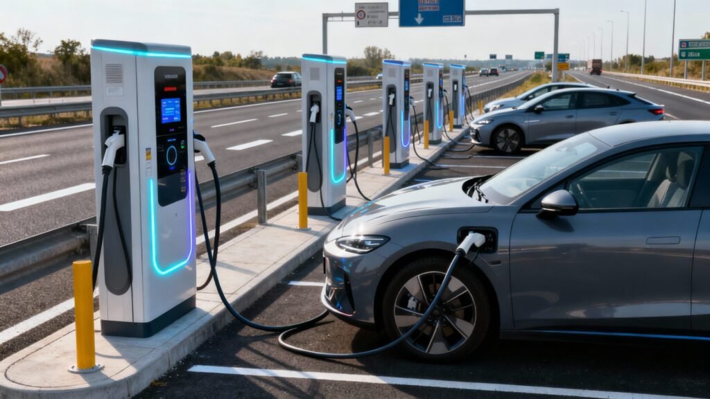 Comparer les stations de recharge sur autoroute : guide pratique without any text