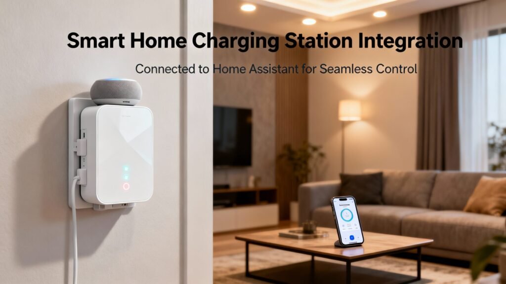 Intégrer la borne de recharge à home assistant pour une maison connectée with text