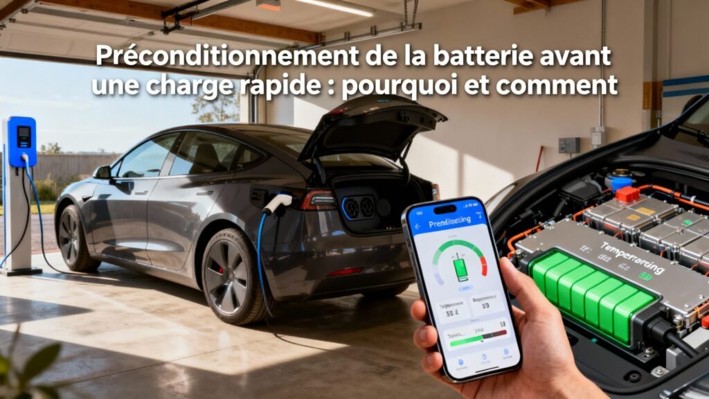 Préconditionnement de la batterie avant une charge rapide : pourquoi et comment with text