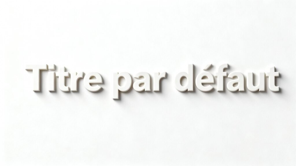 Titre par défaut with text