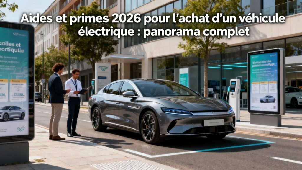 Aides et primes 2026 pour l’achat d’un véhicule électrique : panorama complet with text
