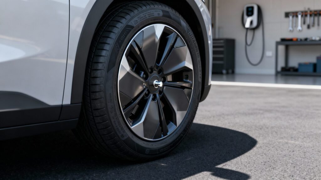 Choisir les pneus pour véhicule électrique : bruit, rendement et usure without any text