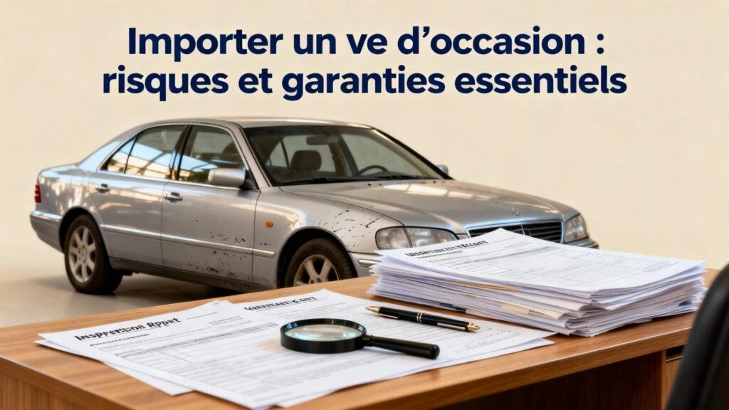 Importer un ve d’occasion : risques et garanties essentiels with text