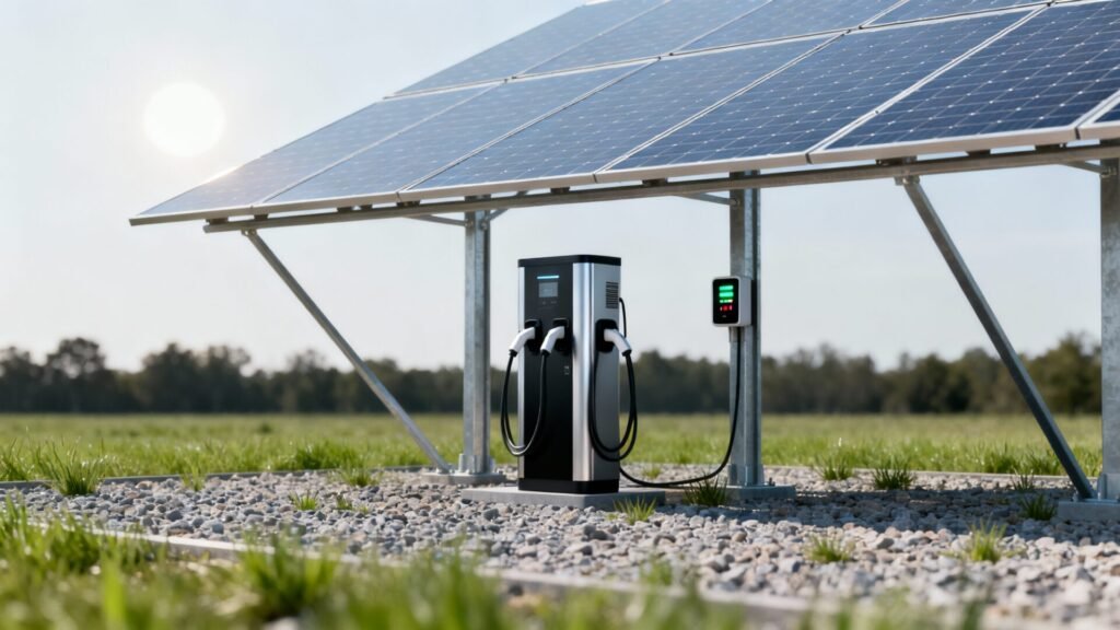 Recharge solaire et borne de recharge : autoconsommation et dimensionnement without any text