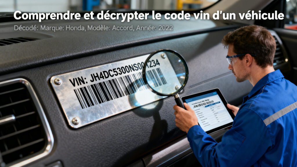 Comprendre et décrypter le code vin d'un véhicule with text