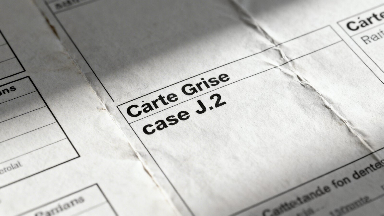 Comprendre la case J.2 de la carte grise
