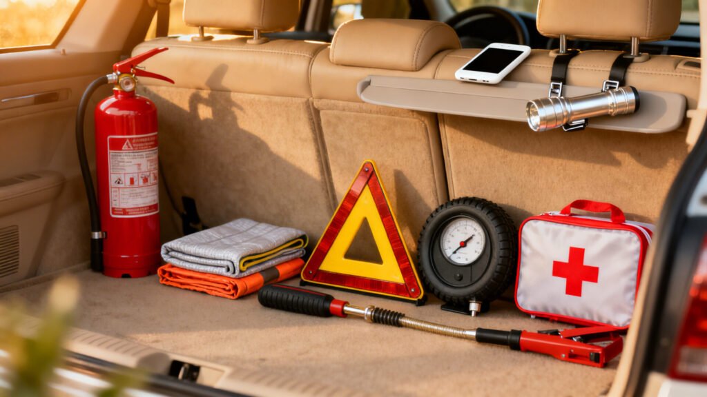 Équipement indispensable à avoir dans sa voiture without any text