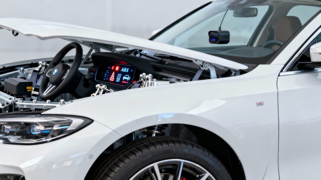 Équipements de sécurité obligatoires pour les voitures neuves without any text