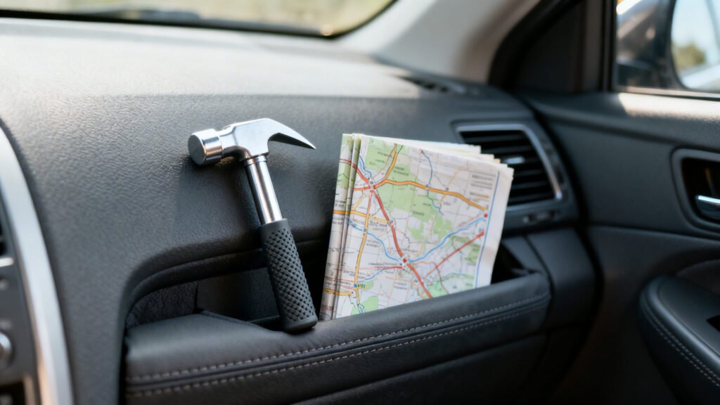 Faut-il avoir un marteau brise-vitre dans sa voiture en France ? without any text