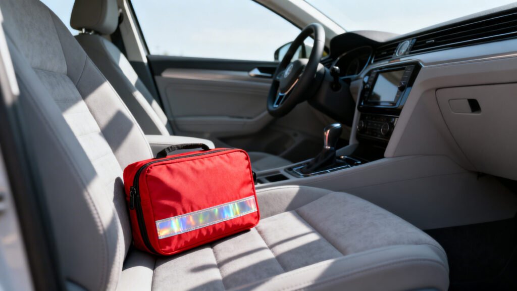 Avoir une trousse de secours en voiture : obligatoire ou recommandé ? without any text