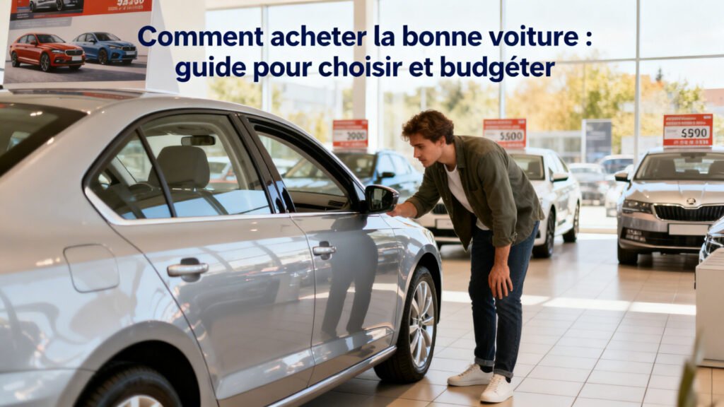 Comment acheter la bonne voiture : guide pour choisir et budgéter with text