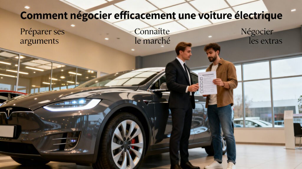 Comment négocier efficacement une voiture électrique with text