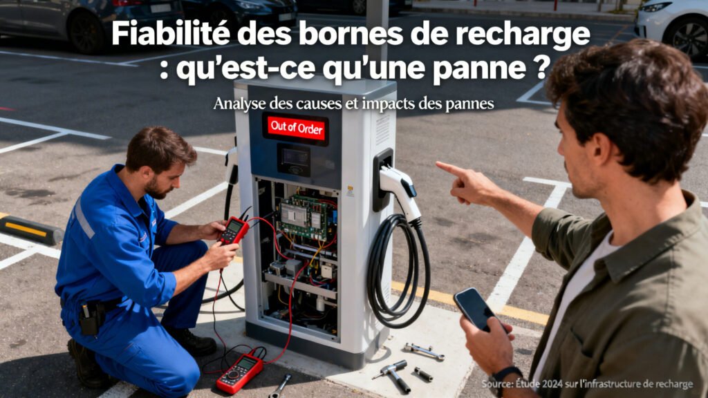 Fiabilité des bornes de recharge : qu'est-ce qu'une panne ? with text