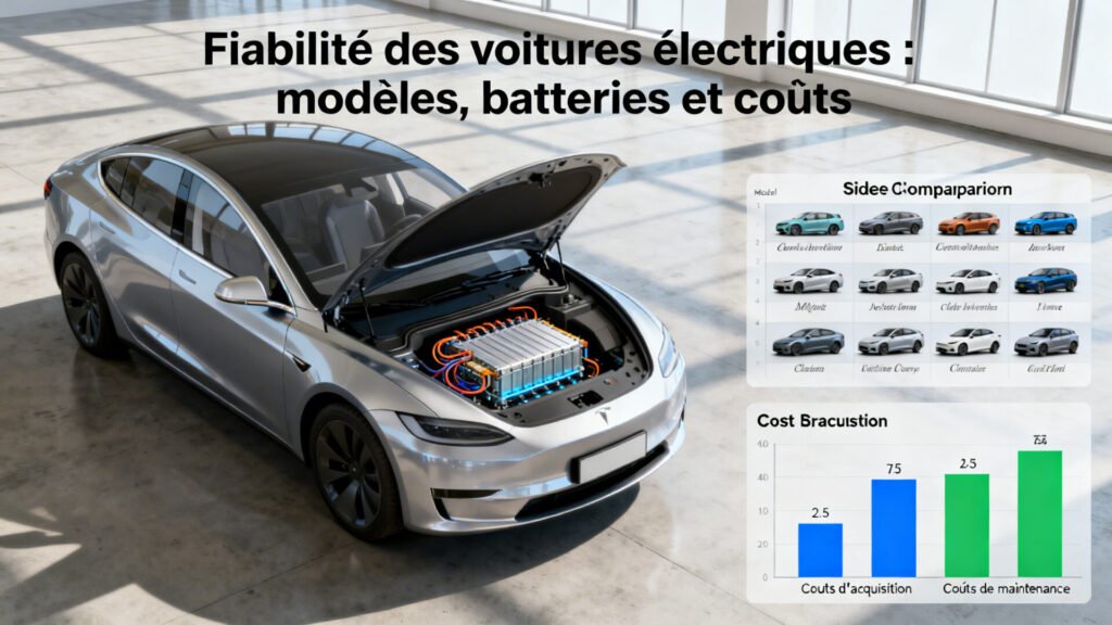 Fiabilité des voitures électriques : modèles, batteries et coûts with text