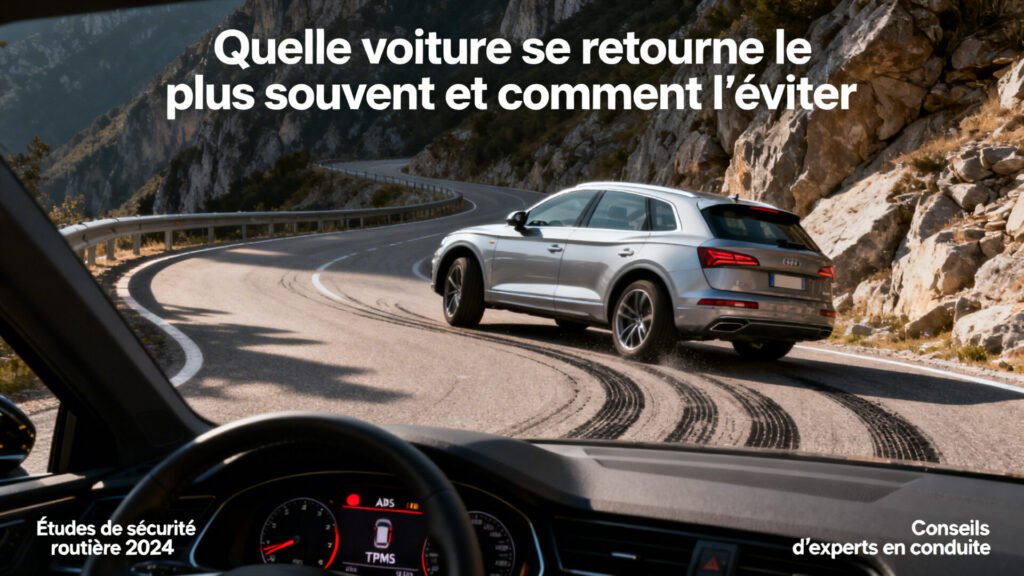 Quelle voiture se retourne le plus souvent et comment l'éviter with text