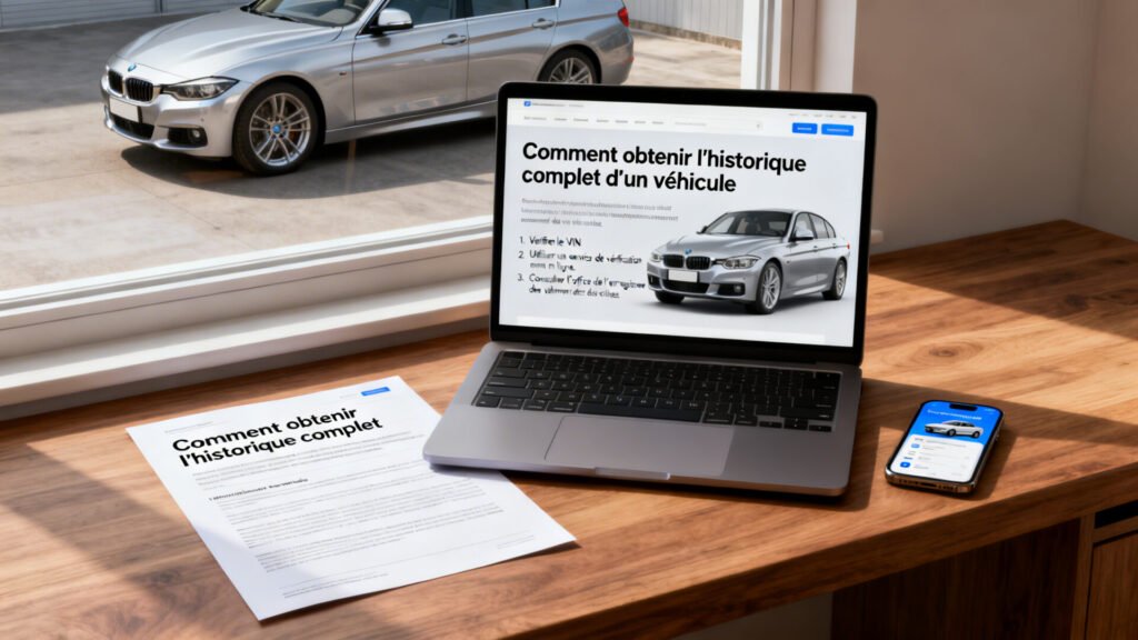 Comment obtenir l'historique complet d'un véhicule with text