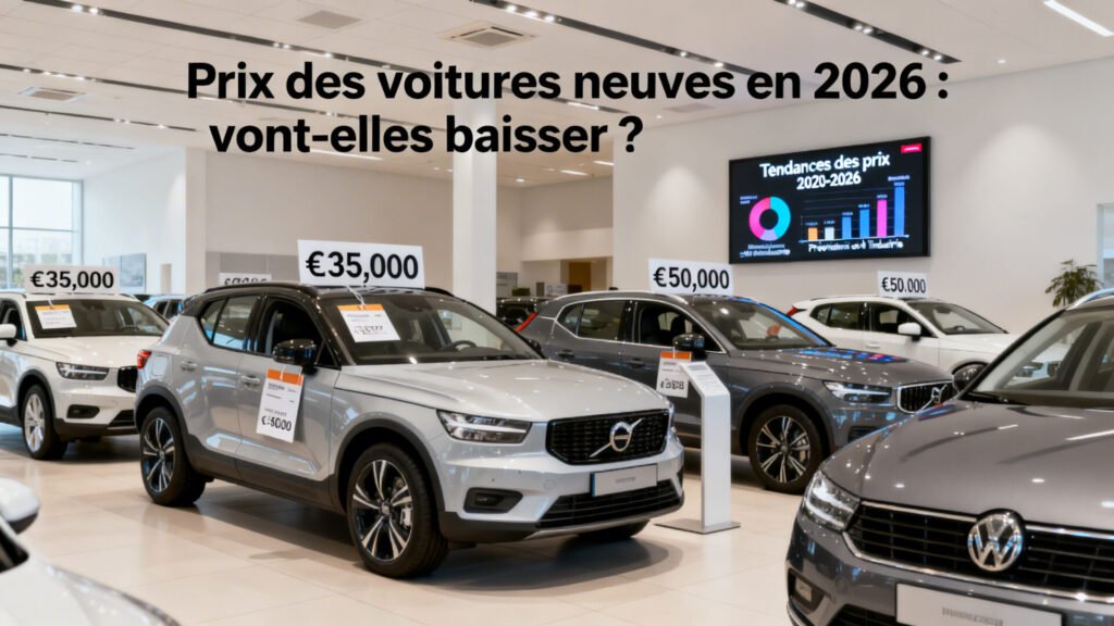 Prix des voitures neuves en 2026 : vont-elles baisser ? with text