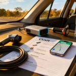Road‑trip en voiture électrique : checklist avant de partir without any text